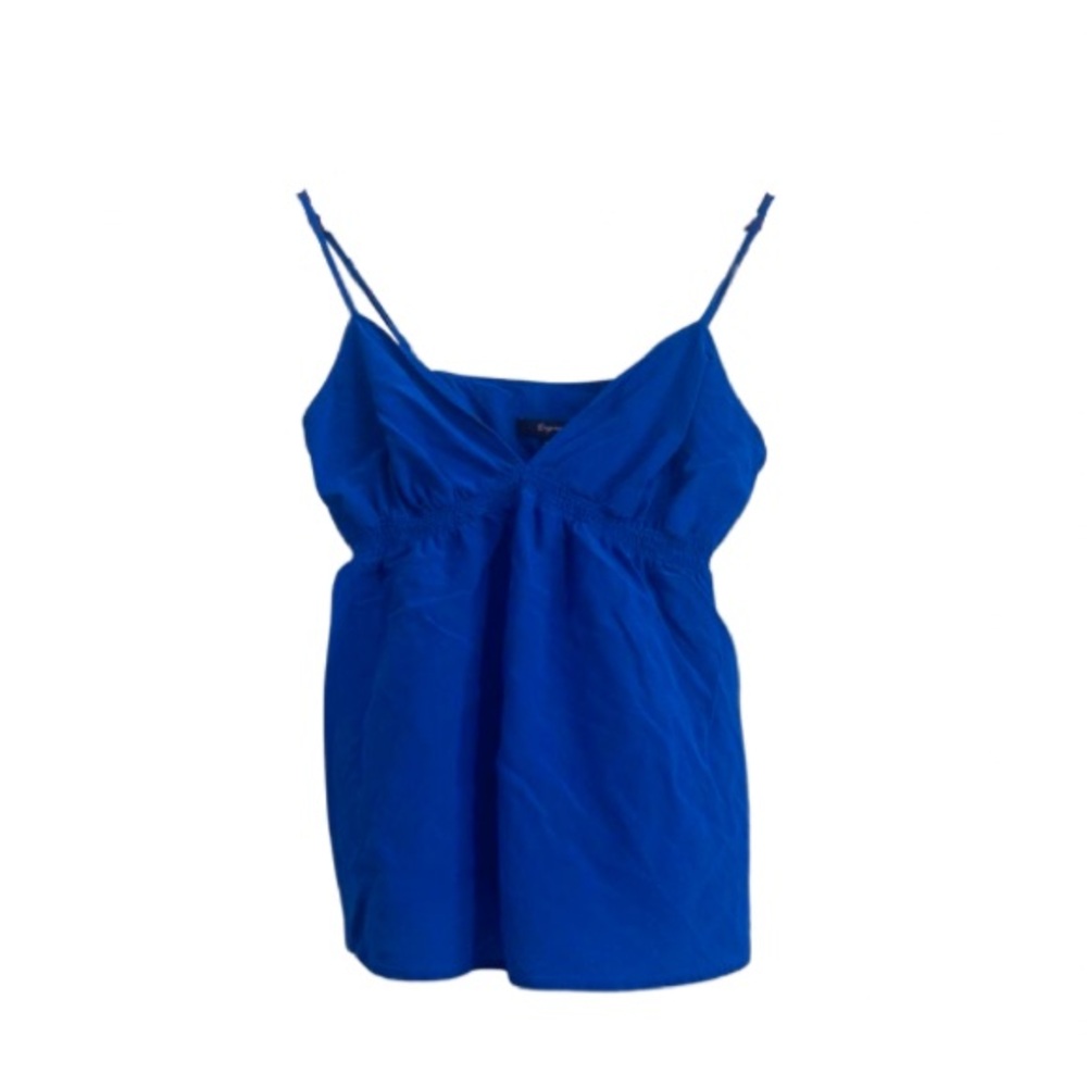 vintage y2k express blue flowy top M